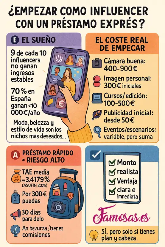 Merece la pena un préstamo rápido para iniciar un proyecto por Internet infografía